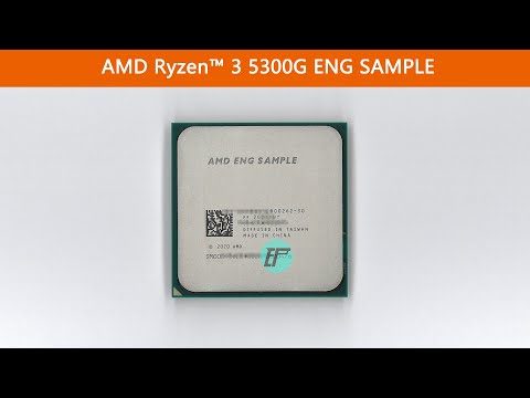 AMD Ryzen 3 5300G / 5350G ENG SAMPLE 4 Core CPU Brief Review