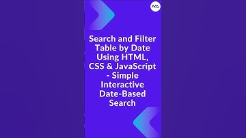 📅 Search Table by Date in 60 Seconds! ⏳ (HTML, CSS, JavaScript) #shorts