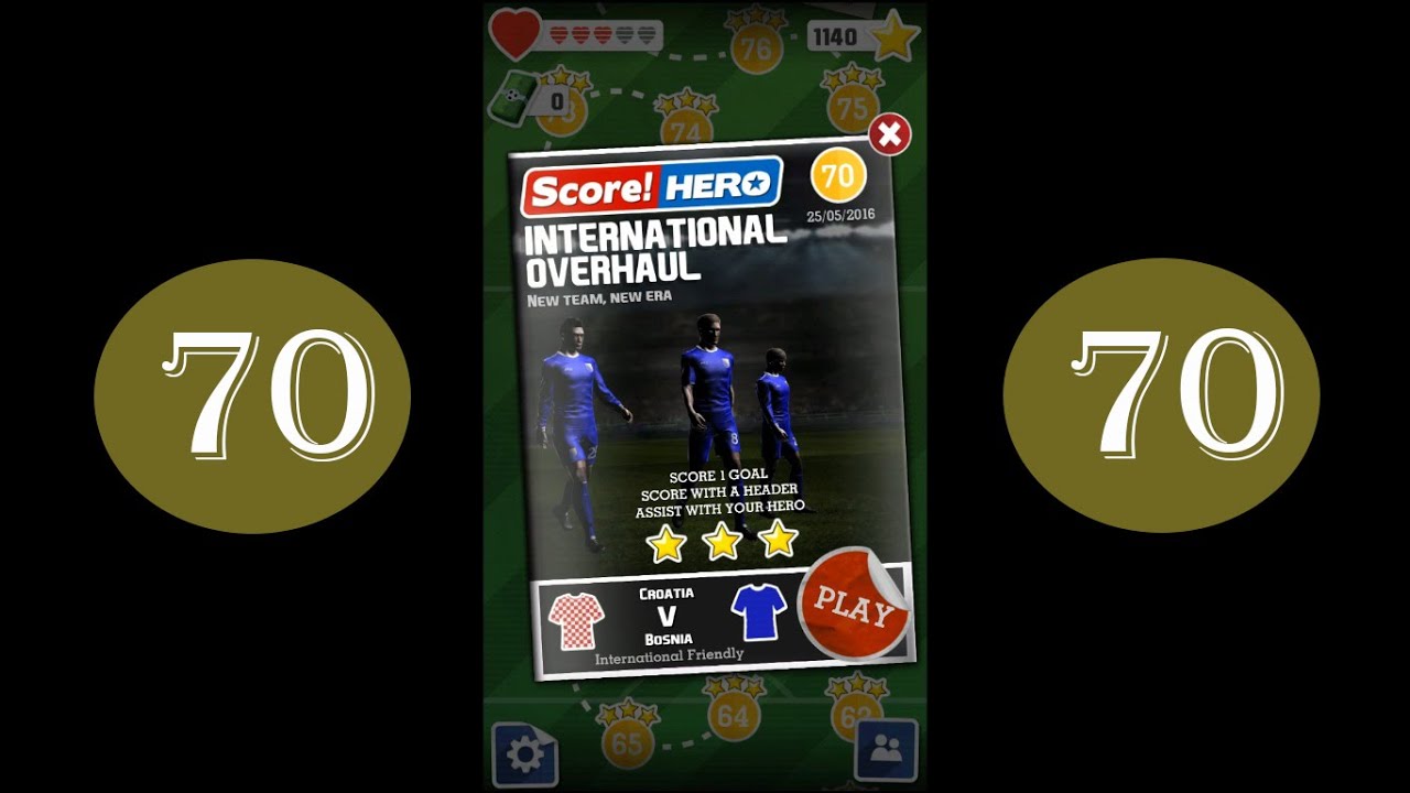 Score Hero level 70 - 3 stars - YouTube