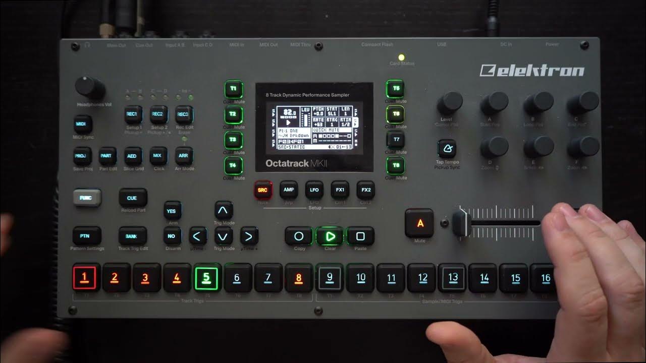 Making sample magic with the Elektron Octatrack MkII (live performance) YouTube