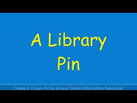 How To Create Library Pin