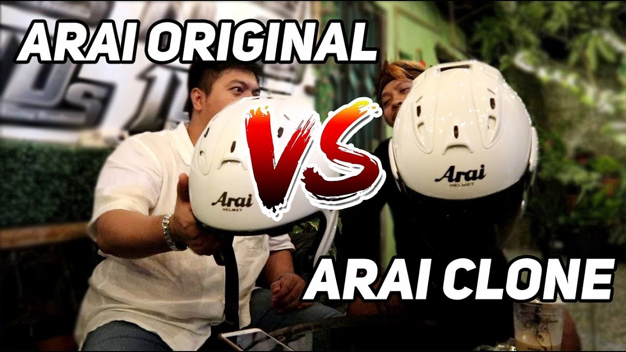 COMPARE ARAI CLONE KW VS ARAI ORIGINAL 