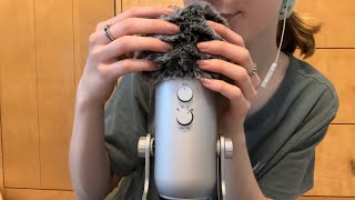 ASMR Fluffy Mic Scratching + Triggers Words (but the mic doesn’t record the audio😭)
