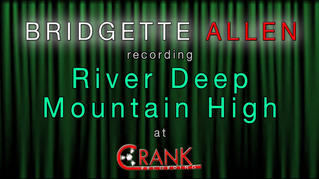 Bridgette Allen Recording - River Deep Mountain High at Crank Recording Perth Australia.