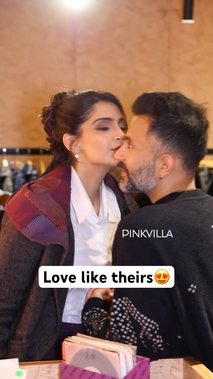 Sonam Kapoor KISSES Her Husband Anand \u0026 We Can’t Stop Adoring Them? #shorts #bollywood #sonamkapoor