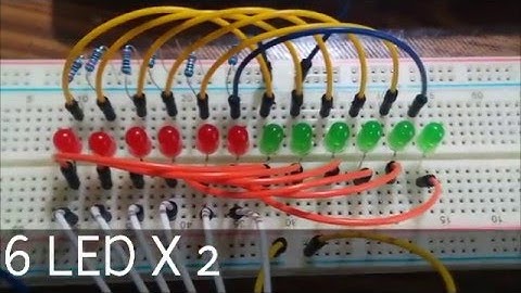 Project using arduino, 6 led blink
