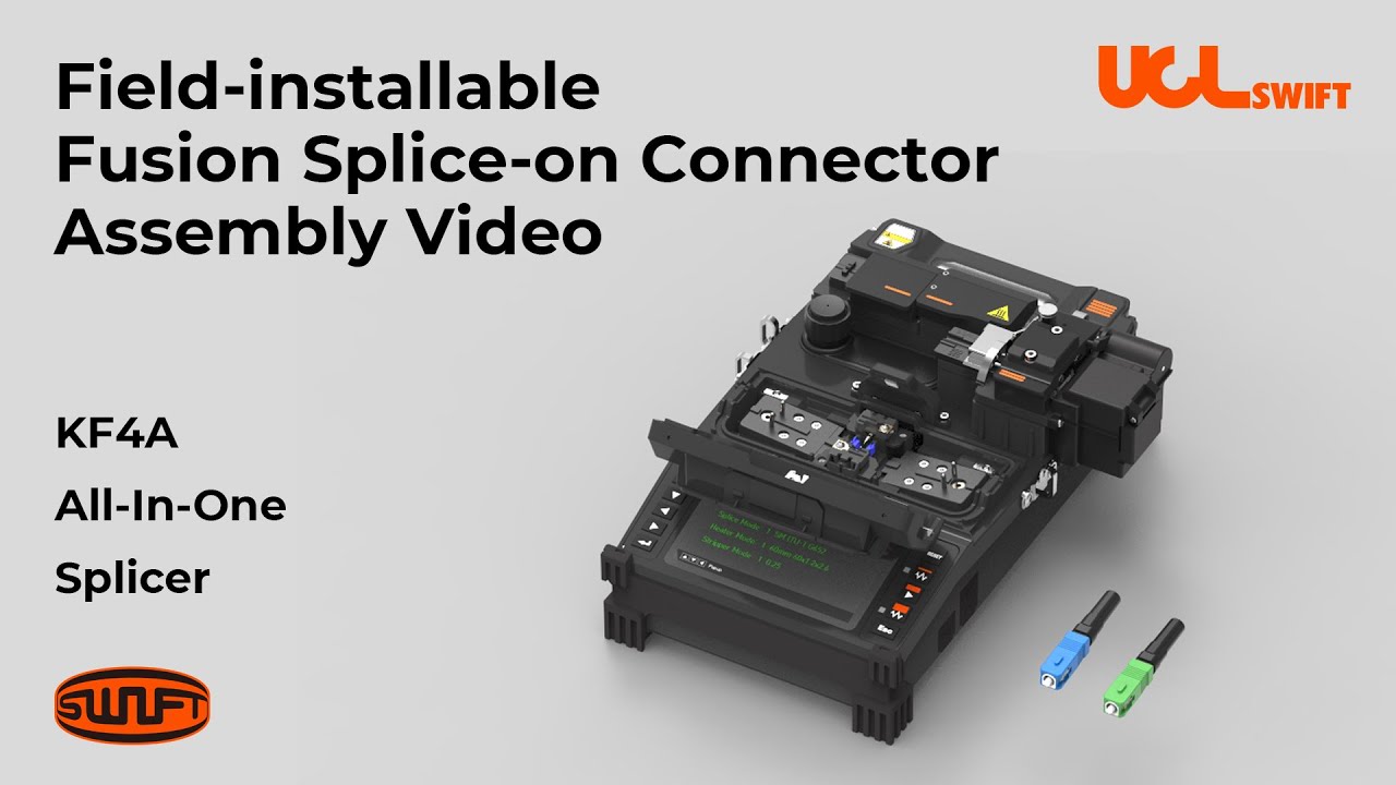 Drop cable termination with Swift KF4A and Fusion Splice-On Connector
