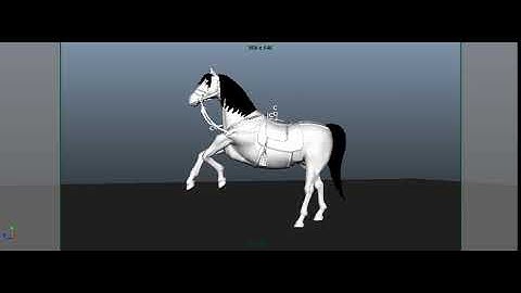 horse running - Maya animation