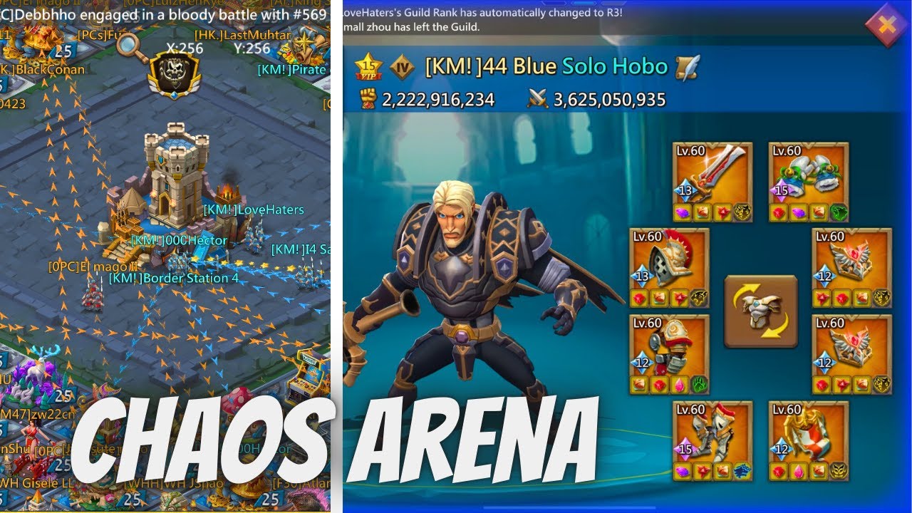 Rallying with 44 Blue in Chaos Arena Live Call!! - Lords Mobile - YouTube