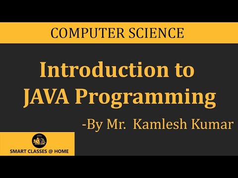 Introduction to JAVA(BCA,MCA)