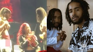 Omarion & Brother O'Ryan Get A Rub Down By A Female Fan Live On Stage!