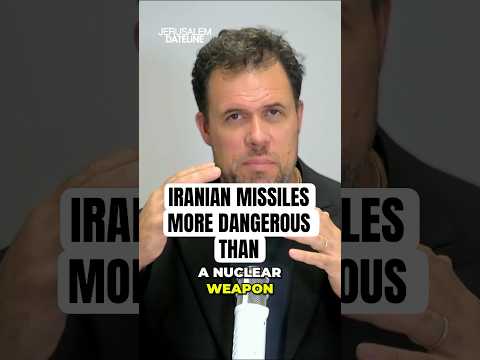 Iran's Missile Threat Could Be More Dangerous Than Nuclear Weapons #Iran #Israel #JerusalemDateline