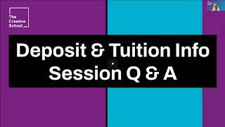 Deposit Tuition Info Session Q A Recording Fall 2026