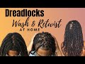How I Wash and Retwist My Locs + Dandruff Treatment ! - ( Dreadlocks Journey )