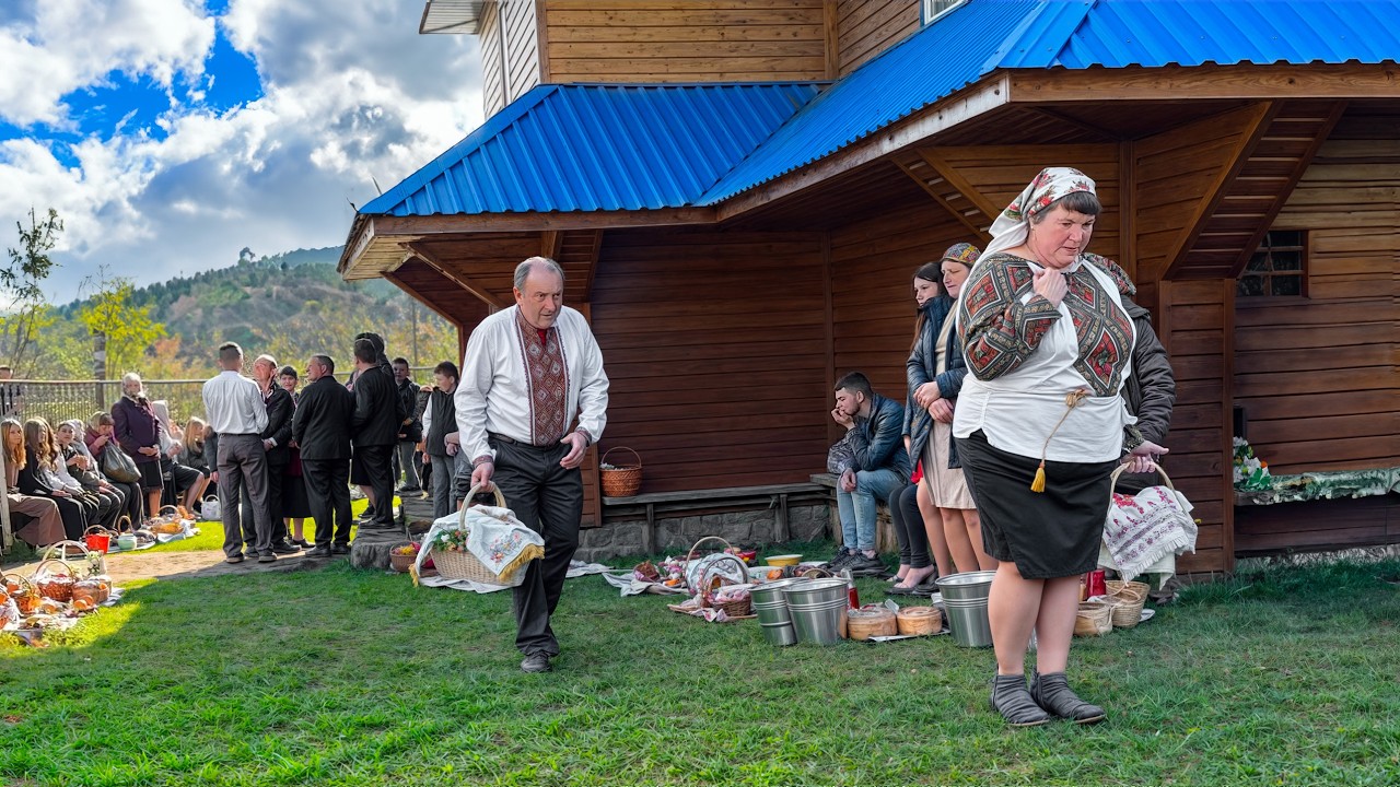 Celebrating Easter the Traditional Way in a Ukrainian Village