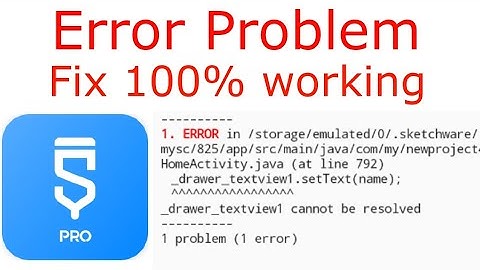 sketchware error problem