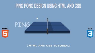 CSS Animation Ping Pong Game Design  || Ping Pong Animation Game Design Using HTML And CSS