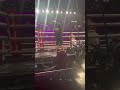 Frank sanchez stops carlos negron from inside the arena