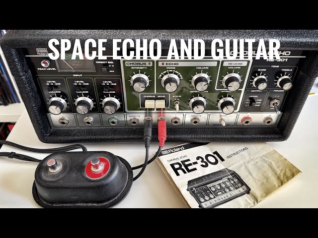 1978 Roland Space Echo RE-301 in depth Soundcheck with guitar