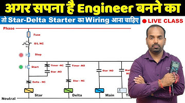 ⚙️ Star-Delta Starter Wiring Full Explanation | Electrician to Engineer Class @ElectricalTechnician