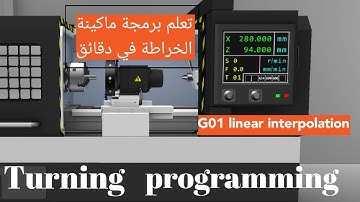 G01 Linear interpolation cnc programming