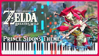 Video thumbnail of "Prince Sidon's Theme ~ The Legend of Zelda: Breath of the Wild | Piano Cover (+ Sheet Music)"