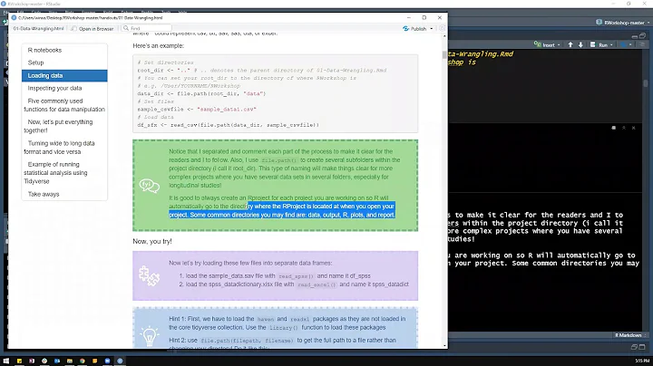 R Workshop Day 1: Data wrangling with Tidyverse