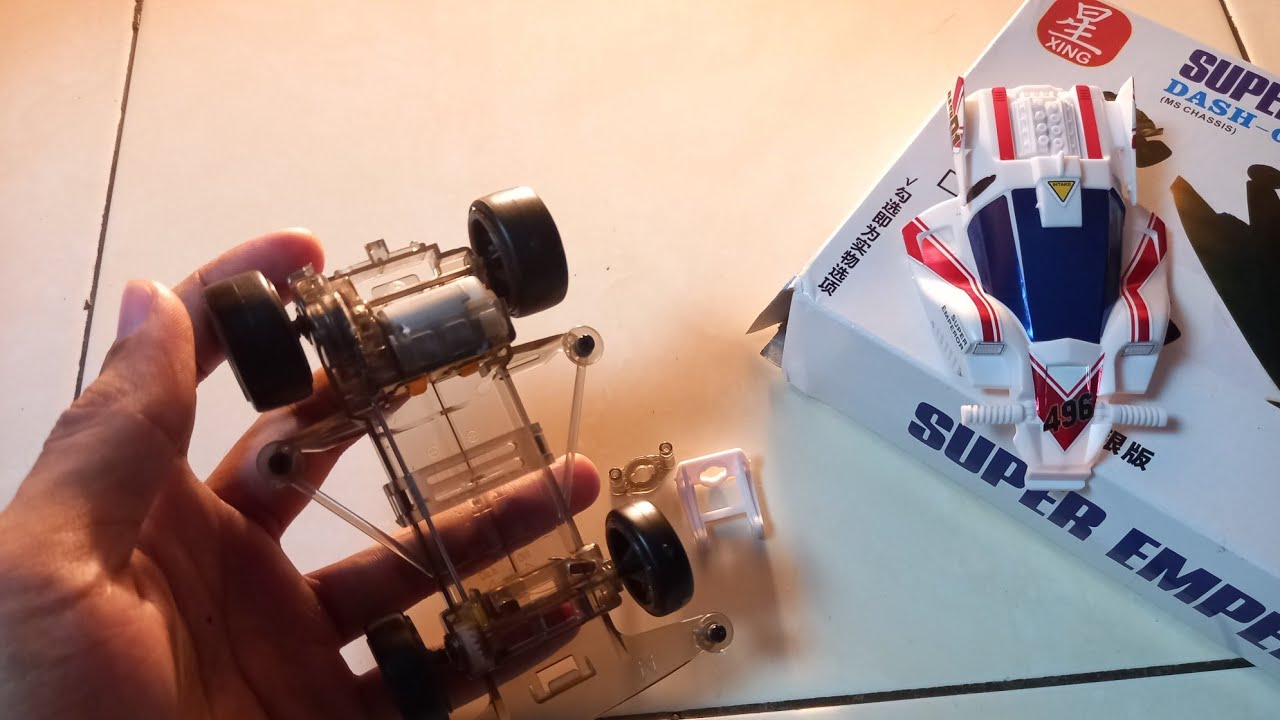 Merakit mini 4wd Dash 01 Super Emperor merk Xing - YouTube