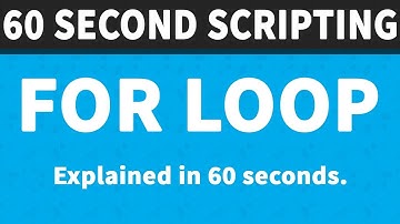 For Loop  | 60 Second Scripting 📜📜
