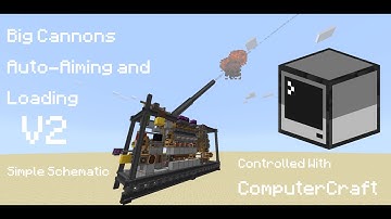 Auto-Aiming & Loading Cannon Version 2 | ComputerCraft & Big Cannons | Minecraft Advanced Automation