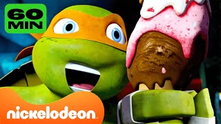 TMNT | Momen-Momen TERBAIK Mikey dari Musim 2 Selama 60 Menit! 🧡 | Nickelodeon Bahasa