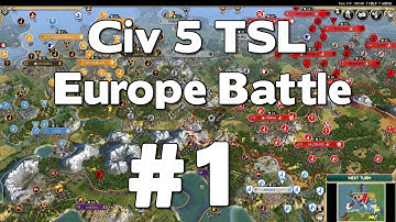 Civ 5 TSL Europe AI Only Battle #1