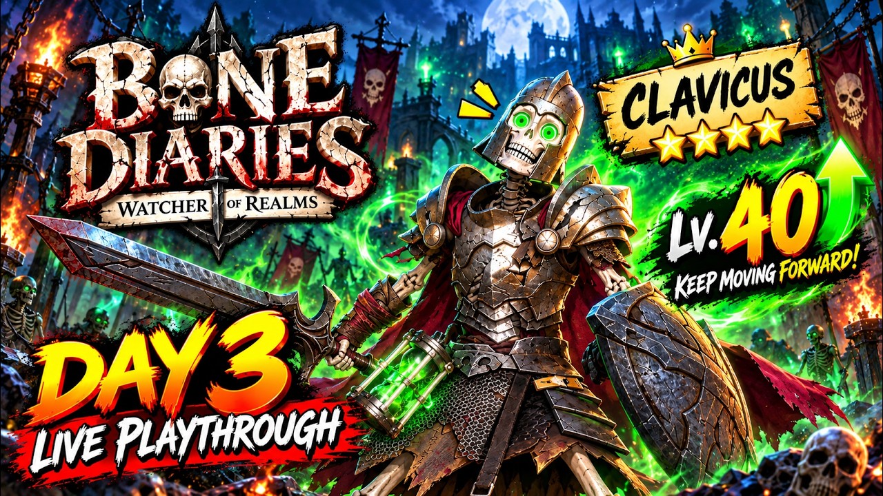 The Bone Diaries – Day 3 Corpse Run – LIVE! | Watcher Of Realms