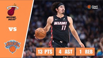 Jaime Jaquez Jr. - 13 Points, 4 Assists, 1 Rebound vs Knicks - 2025-26 Regular Season