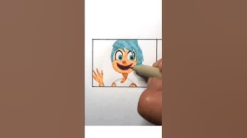 Drawing Inside Out 2 X Smiling Critters #smilingcritters #insideout2 #drawing #shorts