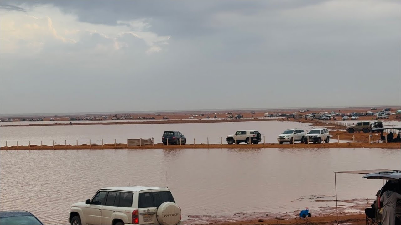 امطار وبحيرة النبقيه 🌂⛈️