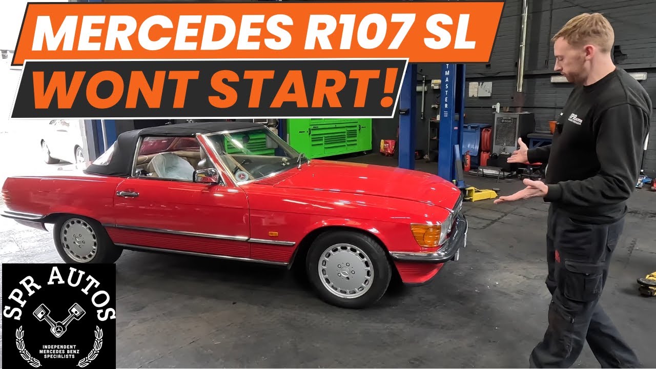 Mercedes R107 SL, КОЛЕНЧАТКА НЕ ЗАВОДИТСЯ, МНОЖЕСТВО ПРОБЛЕМ, ЗАПЧАСТЕЙ НЕТ В НАЛИЧИИ, ОДНО ЗА ДР...