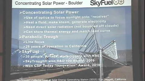 Concentrating Solar Power in Colorado - Alison Mason