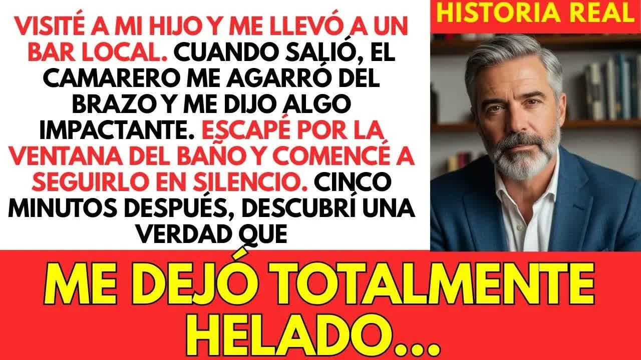 Mi Hijo Me Llevó A Un Bar. El Bartender Tomó Mi Mano Y Me Dijo Algo Realmente Impactante...