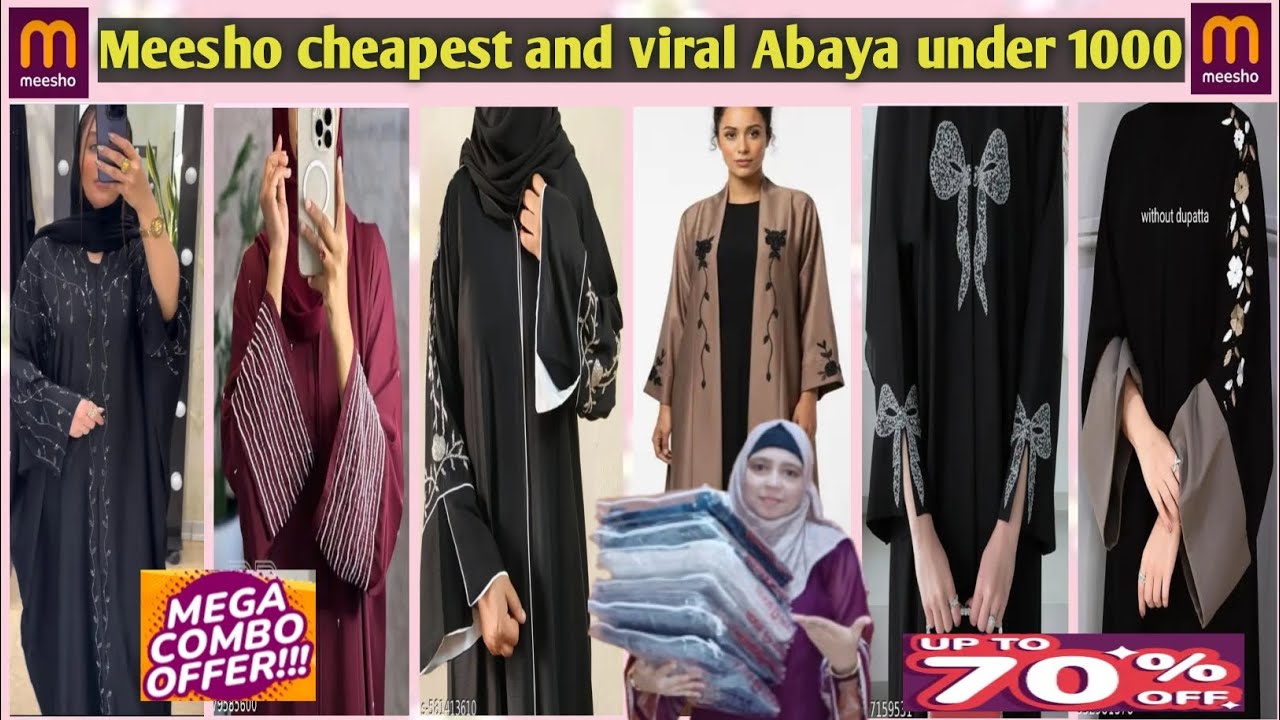 Meesho cheapest and viral Abaya under 1000 || for eid #shorts 
