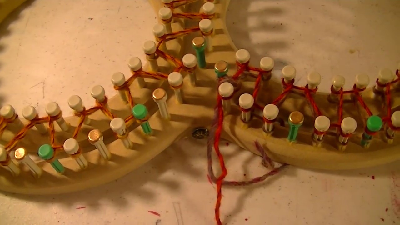 48' Medium 5 8' Universal CinDwood Loom   How to Mark for ribbed stitch