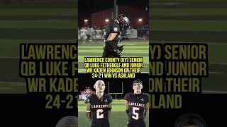 Lawrence County’s Luke Fetherolf & Kaden Johnson Interview vs Ashland #HighSchoolFootball #Kentucky