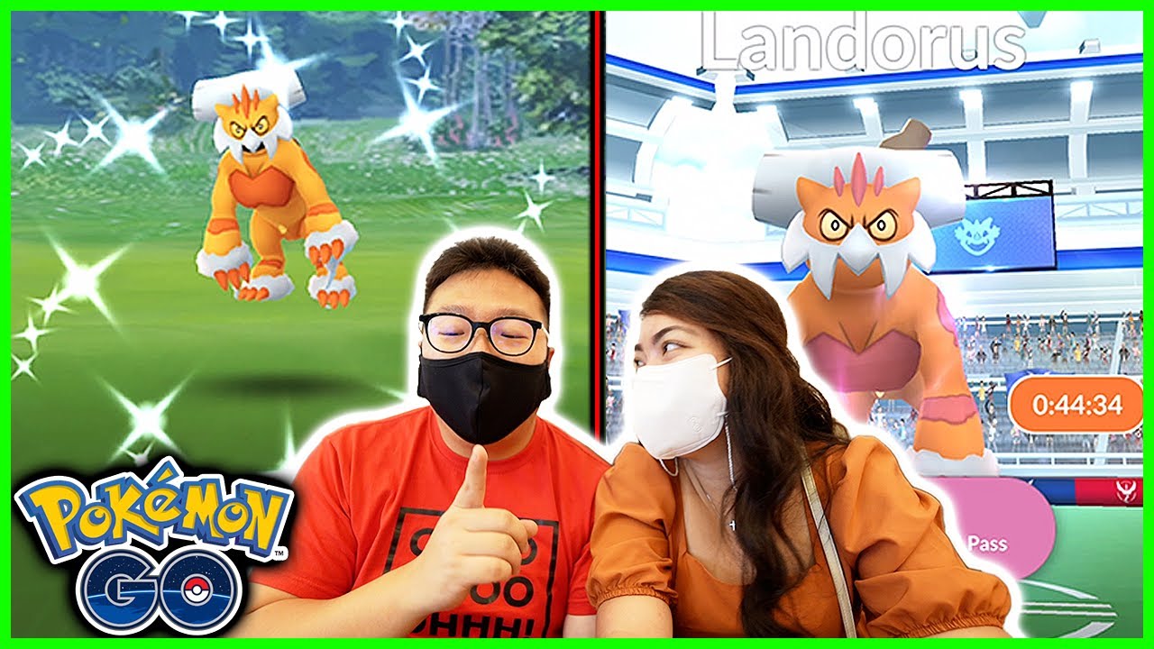 Our FIRST EVER Shiny Therian Landorus CAUGHT in Pokemon GO