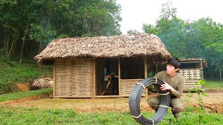 #familyfarm : The process of making the kitchen, making the bathroom,bringing water into the house