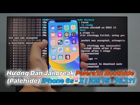Hướng Dẫn Jailbreak Palera1n Roothide (Palehide) iPhone 6s - X | iOS 15 - 16.7.11