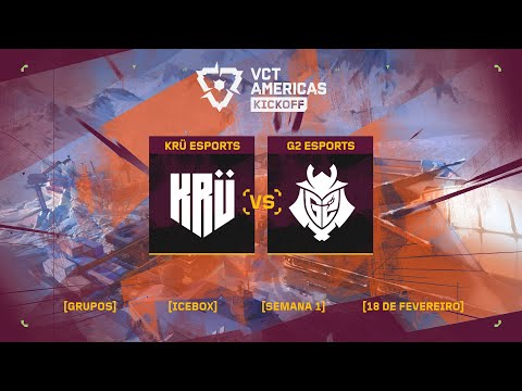 G2 Esports x KRÜ Esports (Mapa 1: Icebox) | VCT Americas Kickoff