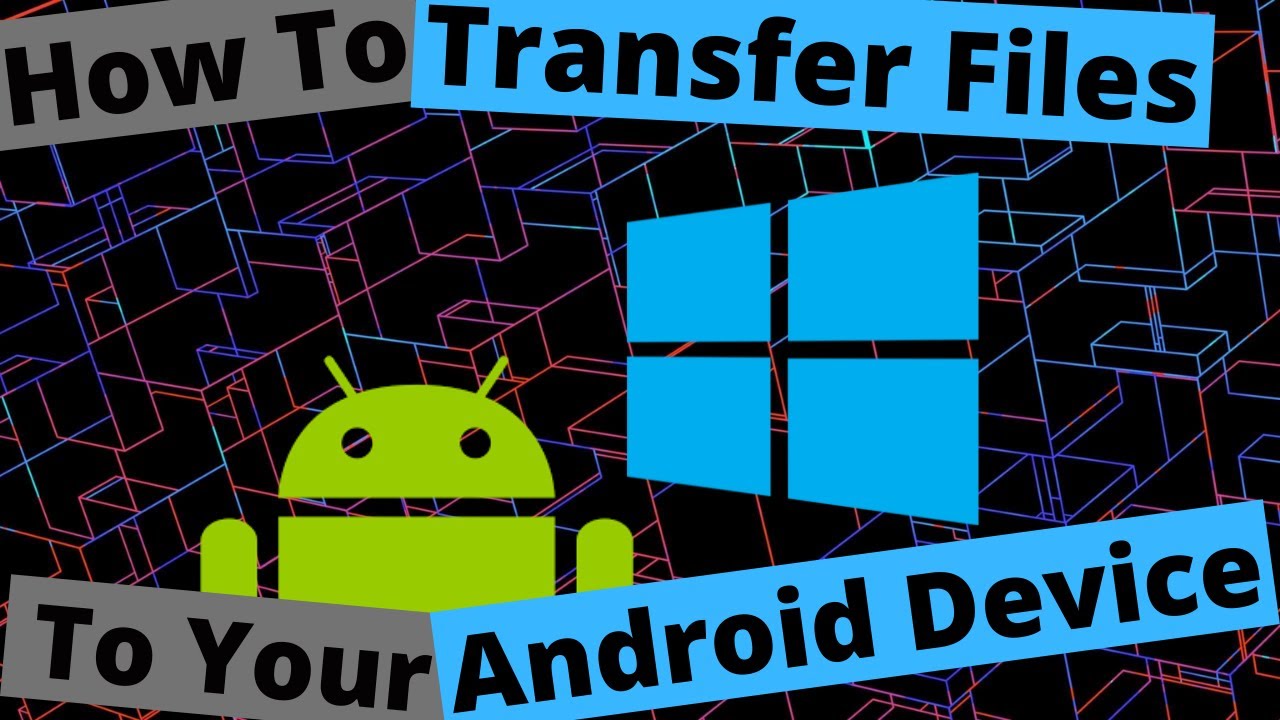 How to transfer files from your pc to your android and vice versa - YouTube
