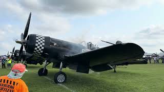 F4U-5 Corsair Full Startup At Oshkosh 2024 4K60 Reupload