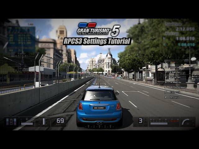 Gran Turismo 5, RPCS3 PS3 Emulator
