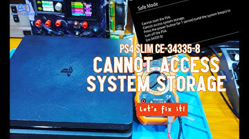 PS4 CANNOT ACCESS STORAGE ERROR CE-34335-8 LET